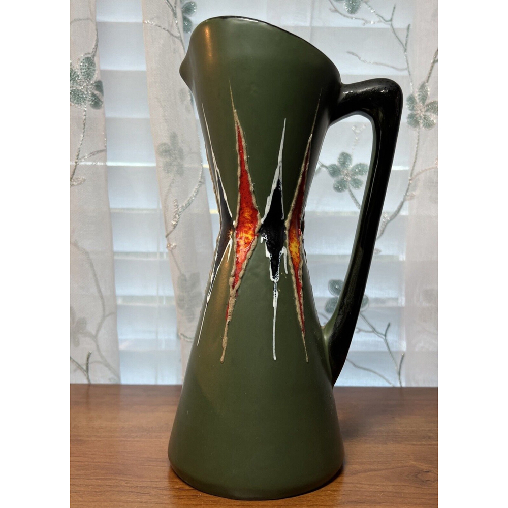 Vintage Vase Rare Mid-Century Ceramic Pitcher by Roberto Rigo Italy Numbered